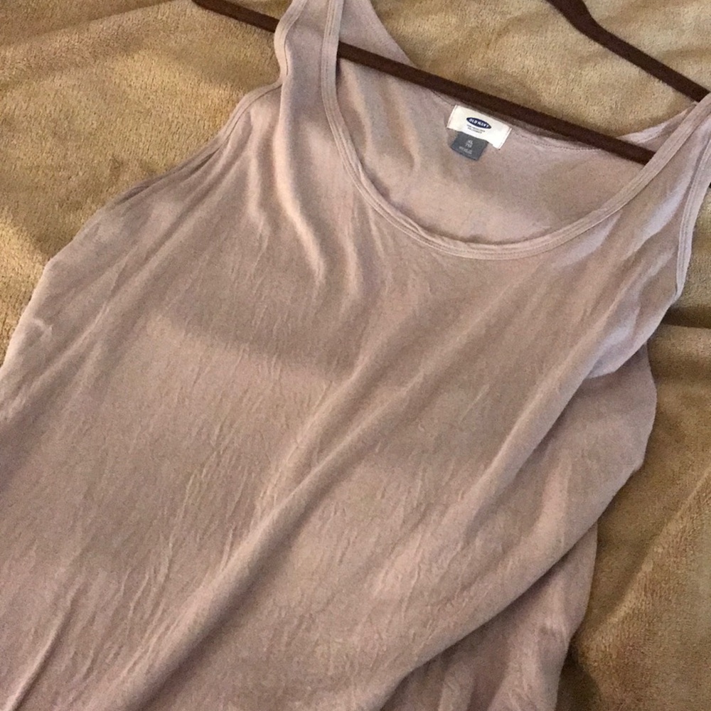 Pink/tan tank top